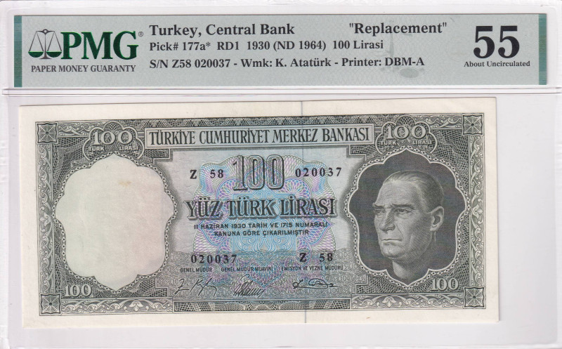 Türkiye, 100 Lira, 1964, AUNC, p177, 5.Emission

PMG 55, REPLACEMENT

Estima...