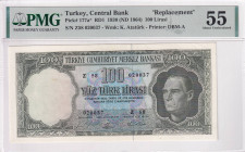 Türkiye, 100 Lira, 1964, AUNC, p177, 5.Emission