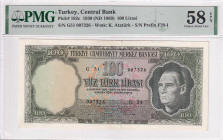 Türkiye, 100 Lira, 1969, AUNC, p182c, 5.Emission