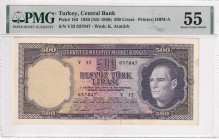Türkiye, 500 Lira, 1968, AUNC, p183, 5.Emission