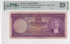 Türkiye, 1.000 Lira, 1953, VF, p172a, 5.Emission