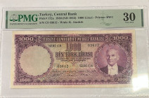 Türkiye, 1.000 Lira, 1953, VF, p172a, 5.Emission