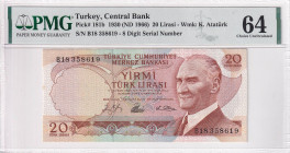 Türkiye, 20 Lira, 1966, UNC, p181b, 6.Emission