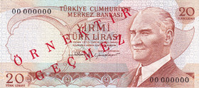 Türkiye, 20 Lira, 1983, UNC, p187b, SPECIMEN