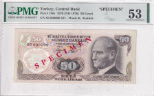 Türkiye, 50 Lira, 1983, AUNC, p188s, SPECIMEN