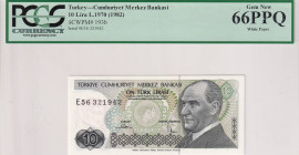 Türkiye, 10 Lira, 1982, UNC, p193b, 7.Emission