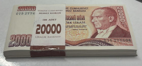 Türkiye, 20.000 Lira, 1995, UNC, p202, 7.Emission