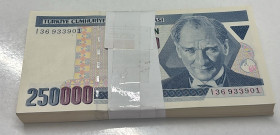Türkiye, 250.000 Lira, 1998, UNC, p207, 7.Emission