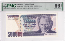 Türkiye, 500.000 Lira, 1997, UNC, p212, 7.Emission