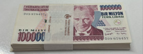 Türkiye, 1.000.000 Lira, 2002, UNC, p213, 7.Emission