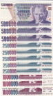 Türkiye, 250.000-500.000-1.000.000 Lira, 1992/2002, UNC, 7.Emission