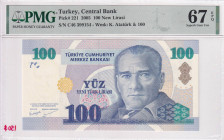 Türkiye, 100 Lira, 2005, UNC, p221, 8. Emisyon