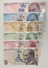 Türkiye, 5-10-20-50-100-200 Lira, 2023, UNC, 9.Emission