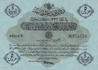 Türkiye, Ottoman Empire, 5 Piastres, 1917, XF, p96, Cavid / Hüseyin Cahid