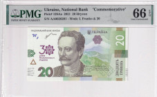 Ukraine, 20 Hryven, 2021, UNC, p128Aa