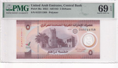 United Arab Emirates, 5 Dirhams, 2022, UNC, p36a