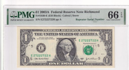 United States of America, 1 Dollar, 2003, UNC, p515b