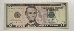 United States of America, 5 Dollars, 2009, UNC, p531