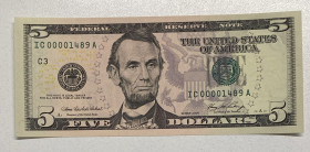 United States of America, 5 Dollars, 2009, UNC, p531