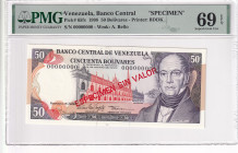 Venezuela, 50 Bolívares, 1998, UNC, p65fs, SPECIMEN