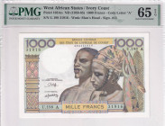 West African States, 1.000 Francs, 1959-65, UNC, p103An