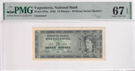 Yugoslavia, 10 Dinara, 1950, UNC, p67Sa