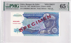 Zaire, 200.000 Zaires, 1992, UNC, p42s, SPECIMEN