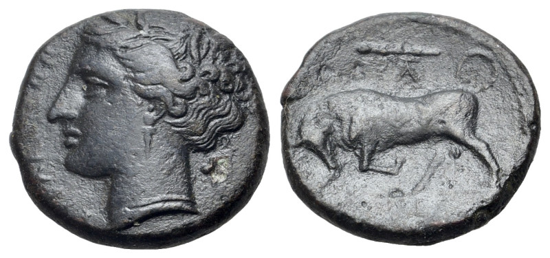 Sicily, Syracuse. Hieron II (274-215 BC). Æ (19mm, 5.59g., 6h), c. 275-269 BC. W...