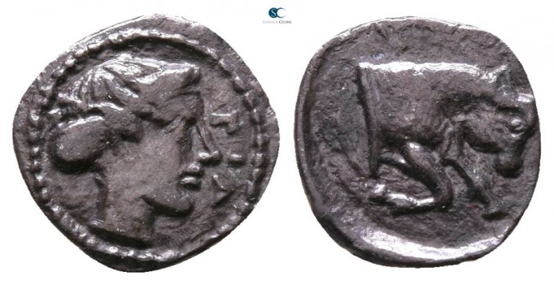 Sicily. Piakos circa 400 BC. 
Hemilitron AR (?). Sicilian Standard

9mm., 0,2...
