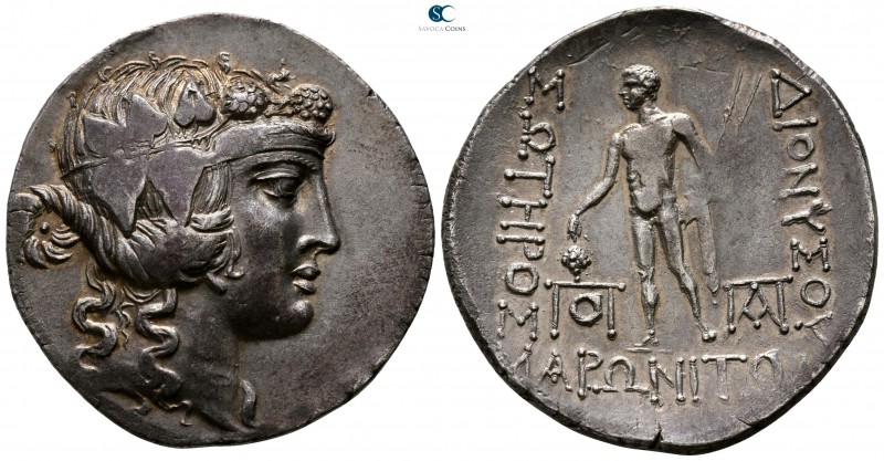 Thrace. Maroneia circa 189-49 BC. 
Tetradrachm AR

34mm., 13,69g.

Head of ...