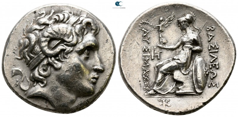 Kings of Thrace. Uncertain mint. Macedonian. Lysimachos 305-281 BC. 
Tetradrach...
