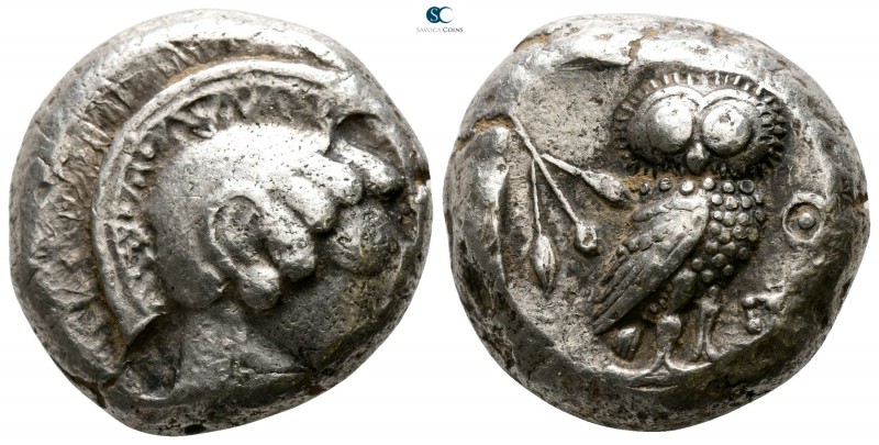 Attica. Athens circa 500-485 BC. 
Tetradrachm AR

21mm., 17,59g.

Head of A...