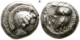 Attica. Athens circa 500-485 BC. Tetradrachm AR