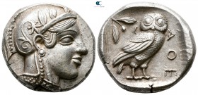 Attica. Athens circa 455-440 BC. Tetradrachm AR