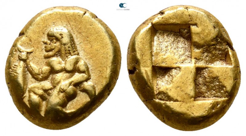 Mysia. Kyzikos circa 500-450 BC. 
Hekte - 1/6 Stater EL

10mm., 2,65g.

Nud...