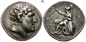Kings of Pergamon. Pergamon. Eumenes I 263-241 BC. In the name of Philetairos. Struck circa 255/0-241 BC. Tetradrachm AR