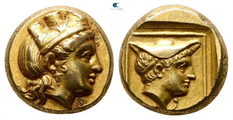 Lesbos. Mytilene circa 412-378 BC. 
Hekte - 1/6 Stater EL

10mm., 2,54g.

H...