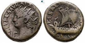 Egypt. Alexandria. Nero AD 54-68. Dated RY 13=AD 66/7. Billon-Tetradrachm