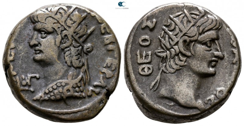 Egypt. Alexandria. Nero, with Divus Augustus AD 54-68. Dated RY 13=AD 66/7
Bill...