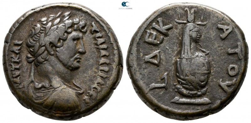 Egypt. Alexandria. Hadrian AD 117-138. Dated RY 10=AD 125/6
Billon-Tetradrachm...