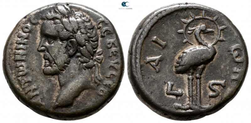 Egypt. Alexandria. Antoninus Pius AD 138-161. Dated RY 6=AD 142/3
Billon-Tetrad...