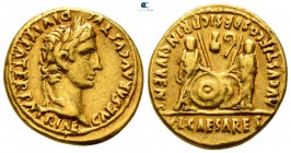 Augustus 2 BC-AD 12. Lugdunum (Lyon). Aureus AV