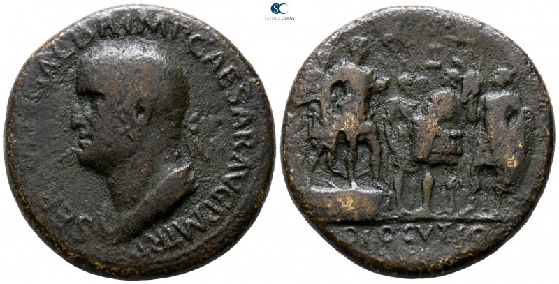 Galba AD 68-69. Struck circa AD December 68. Rome
Sestertius Æ

33mm., 25,38g...