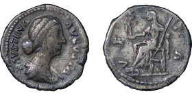 Roman Empire. Faustinathe Younger ( Marcus Aurelius) AR Denarius. 161-176AD.