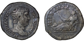 Roman Empire. Hadrian AR Hispania Denarius. 130-133AD.