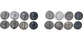 Roman Empire. Lot of 8x AR Denarius.. 90-230AD.