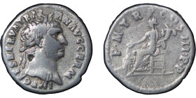 Roman Empire. Trajan AR Denarius "Germanicus". 100-102AD.