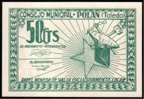Polán, Toledo. Consejo Municipal. 50 céntimos. Sin numeración
