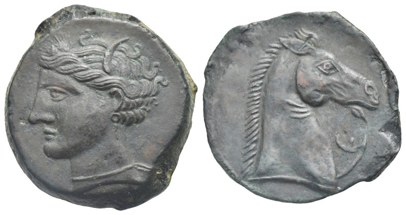 The Carthaginians in Italy, Sicily, Sardinia and North Africa. Uncertain mint in...