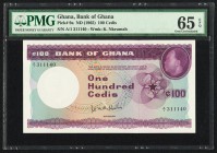 Ghana Bank of Ghana 100 Cedis ND (1965) Pick 9a PMG Gem Uncirculated 65 EPQ. 

HID09801242017